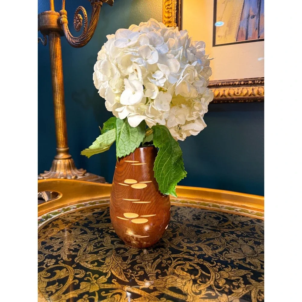 Vintage‎ Soviet Wooden Vase